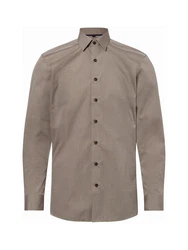 Finshley & Harding Businesshemd Khaki/Grau/Braun/Beige