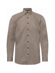 Finshley & Harding Businesshemd Khaki/Grau/Braun/Beige