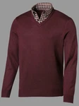 Sieh an! Strickpullover Dunkelrot/Bordeaux/Rot
