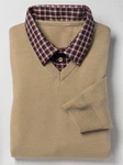 Sieh an! Strickpullover Khaki/Beige/Braun