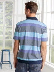 Sieh an! T-Shirt Poloshirt Hellblau/Blau/Dunkelblau