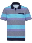 Sieh an! T-Shirt Poloshirt Hellblau/Blau/Dunkelblau