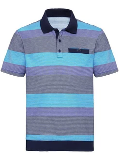 Sieh an! T-Shirt Poloshirt Hellblau/Blau/Dunkelblau