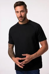 JP1880 T-Shirt JP AWARE Basic-Raglanshirt Schwarz