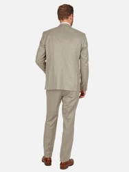 Steffen Klein Herren Anzug Regular Fit Khaki/Beige/Braun