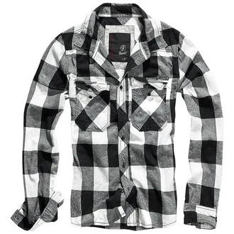 Brandit Outdoorhemd Checkshirt Schwarz/Dunkelgrau/Weiß/Braun
