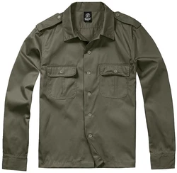 Brandit US Hemd Dunkelgrün/Khaki/Braun/Grün