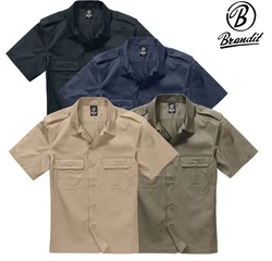 Brandit Hemd US Kurzarm Dunkelblau/Blau/Grau/Schwarz/Hellblau