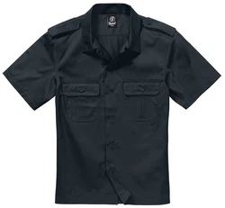 Brandit Hemd US Kurzarm Dunkelblau/Blau/Grau/Schwarz/Hellblau