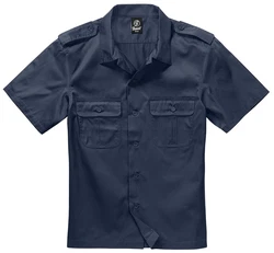 Brandit Hemd US Kurzarm Dunkelblau/Blau/Grau/Hellblau