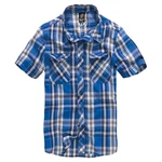 Brandit Kurzarmhemd Roadstar Hellblau/Blau