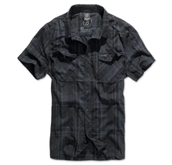 Brandit Kurzarmhemd Roadstar Grau/Schwarz/Dunkelgrau