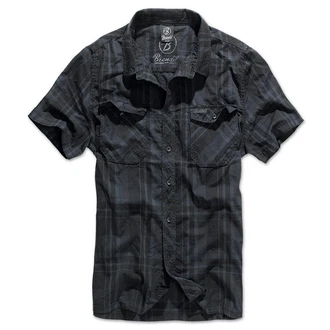 Brandit Kurzarmhemd Roadstar Grau/Schwarz/Dunkelgrau