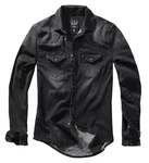 Brandit Hemd Riley Denim Grau/Schwarz/Dunkelgrau