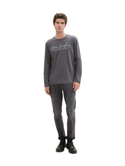 TOM TAILOR Langarmshirt mit Logo-Print