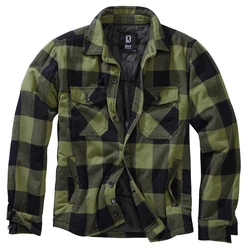 Brandit Lumber Jacket Herren Übergangsjacke Dunkelgrün/Grün