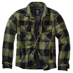 Brandit Lumber Jacket Herren Übergangsjacke Dunkelgrün/Grün