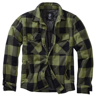 Brandit Lumber Jacket Herren Übergangsjacke Dunkelgrün/Grün