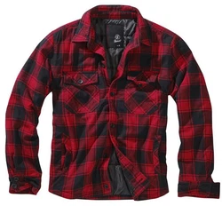Brandit Lumber Jacket Herren Übergangsjacke Rot/Dunkelrot