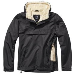 Brandit Winterjacke Windbreaker Sherpa Schwarz/Braun/Dunkelgrau/Grau/Khaki