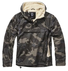 Brandit Winterjacke Windbreaker Sherpa Dunkelgrün