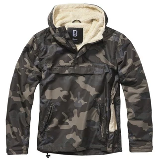 Brandit Winterjacke Windbreaker Sherpa Dunkelgrün