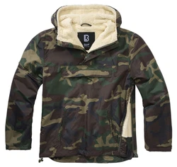 Brandit Winterjacke Windbreaker Sherpa Dunkelgrün