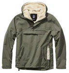 Brandit Winterjacke Windbreaker Sherpa Dunkelgrün/Khaki/Grün