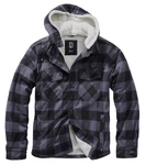 Brandit Jacke Lumber Hooded (1-St) taubenblau/graumeliert/schwarz