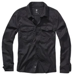 Brandit Langarmhemd Flannel Shirt Grau/Dunkelblau/Schwarz/Dunkelgrau