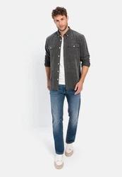 camel active Langarmhemd Dunkelgrau/Schwarz/Hellgrau/Grau/Dunkelblau