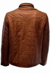 Zimmert Lederjacke Logan Cognac/Dunkel-Braun