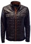 Zimmert Lederjacke Logan Cognac/Dunkel-Braun