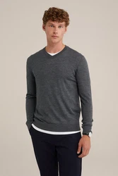 WE Fashion Sweater Dunkelgrau/Grau/Dunkelblau/Hellgrau