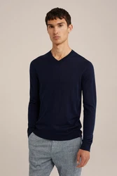 WE Fashion Sweater Dunkelblau/Blau