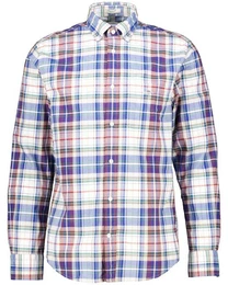 Langarmhemd Herren Freizeithemd aus Popeline Regular Fit (1-tlg)