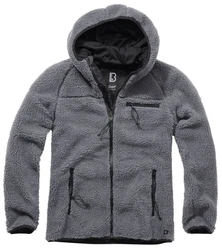 Brandit Fleecejacke Worker Jacket Dunkelgrau/Hellgrau/Dunkelblau/Grau