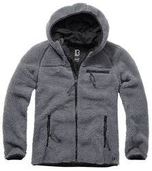 Brandit Fleecejacke Worker Jacket Dunkelgrau/Hellgrau/Dunkelblau/Grau
