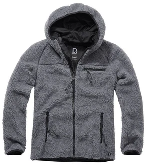 Brandit Fleecejacke Worker Jacket Dunkelgrau/Hellgrau/Dunkelblau/Grau