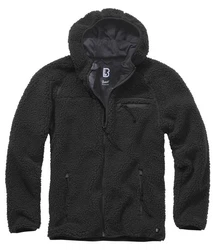 Brandit Fleecejacke Worker Jacket Schwarz/Dunkelgrau/Grau