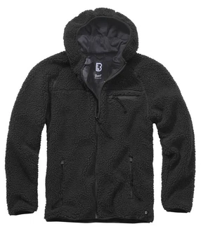 Brandit Fleecejacke Worker Jacket Schwarz/Dunkelgrau/Grau