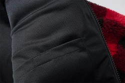 Brandit Fleecejacke Worker Jacket Rot/Dunkelrot