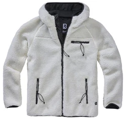 Brandit Fleecejacke Worker Jacket Dunkelblau/Hellgrau/Grau/Weiß