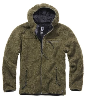 Brandit Fleecejacke Worker Jacket Dunkelgrün/Grün