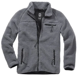 Brandit Herren Teddyfleece Jacket Dunkelgrau/Grau/Dunkelblau