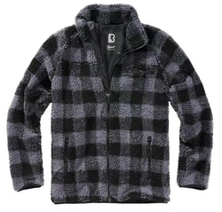 Brandit Herren Teddyfleece Jacket Grau/Dunkelgrau/Schwarz/Dunkelblau