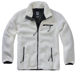 Brandit Herren Teddyfleece Jacket Weiß/Grau/Dunkelblau/Hellgrau/Creme
