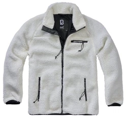 Brandit Herren Teddyfleece Jacket Weiß/Grau/Dunkelblau/Hellgrau/Creme