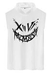 RMK Tanktop Herren Muskelshirt Gym Shirt Smyle mit Kapuze Weiß/Rot/Grün/Dunkelgrau/Schwarz