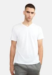 DANISH ENDURANCE T-Shirt V Herren Weiß/Schwarz